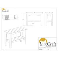 Thumbnail for LuxCraft Outdoor Poly Island Buffet Table