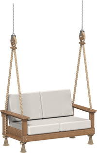Thumbnail for LuxCraft Recycled Plastic Lanai Deep Seating Loveseat Swing