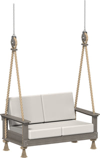 Thumbnail for LuxCraft Recycled Plastic Lanai Deep Seating Loveseat Swing