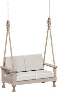 Thumbnail for LuxCraft Recycled Plastic Lanai Deep Seating Loveseat Swing