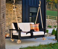 Thumbnail for LuxCraft Recycled Plastic Lanai Deep Seating Loveseat Swing