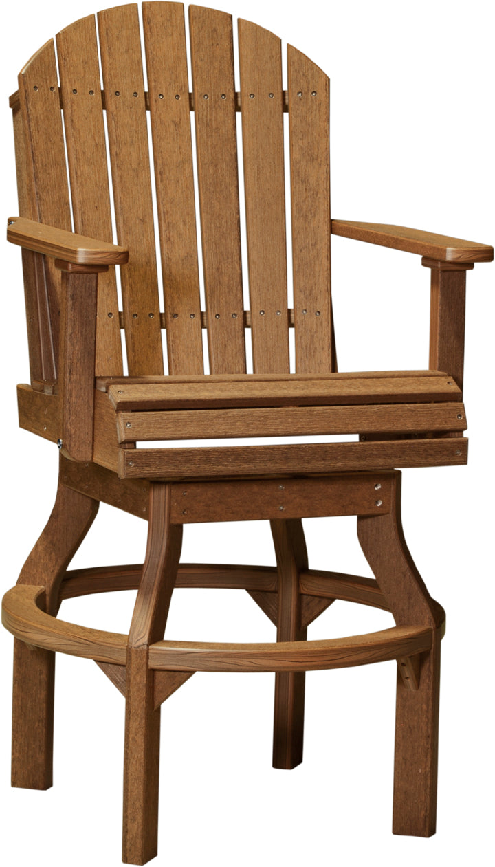 LuxCraft Adirondack Swivel Chair (Dining, Counter, and Bar Height Available)