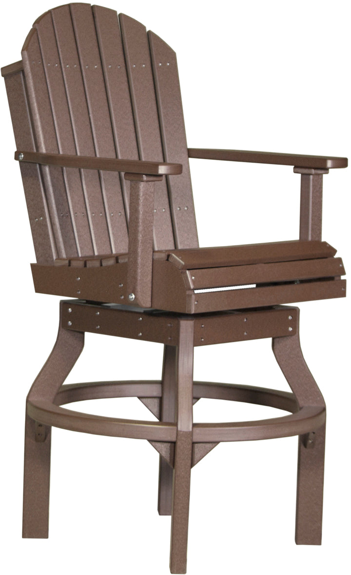 LuxCraft Adirondack Swivel Chair (Dining, Counter, and Bar Height Available)