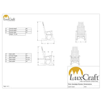 Thumbnail for LuxCraft Poly Porch Grandpa's Rocker Rocking Chair