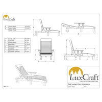 Thumbnail for LuxCraft Outdoor Poly Chaise Lounge Chair