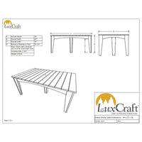 Thumbnail for LuxCraft Poly Island Dining Table (44