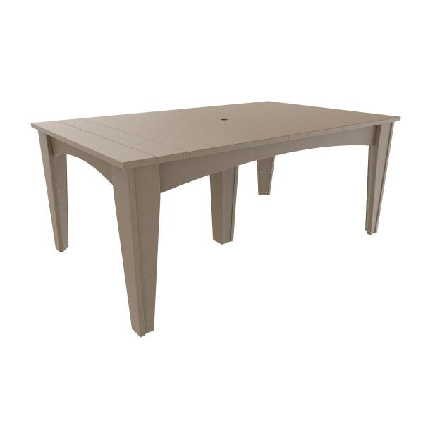 LuxCraft Poly Island Dining Table (44" x 72" Rectangular)