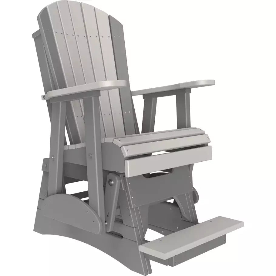 LuxCraft 2' Adirondack Balcony Glider Chair