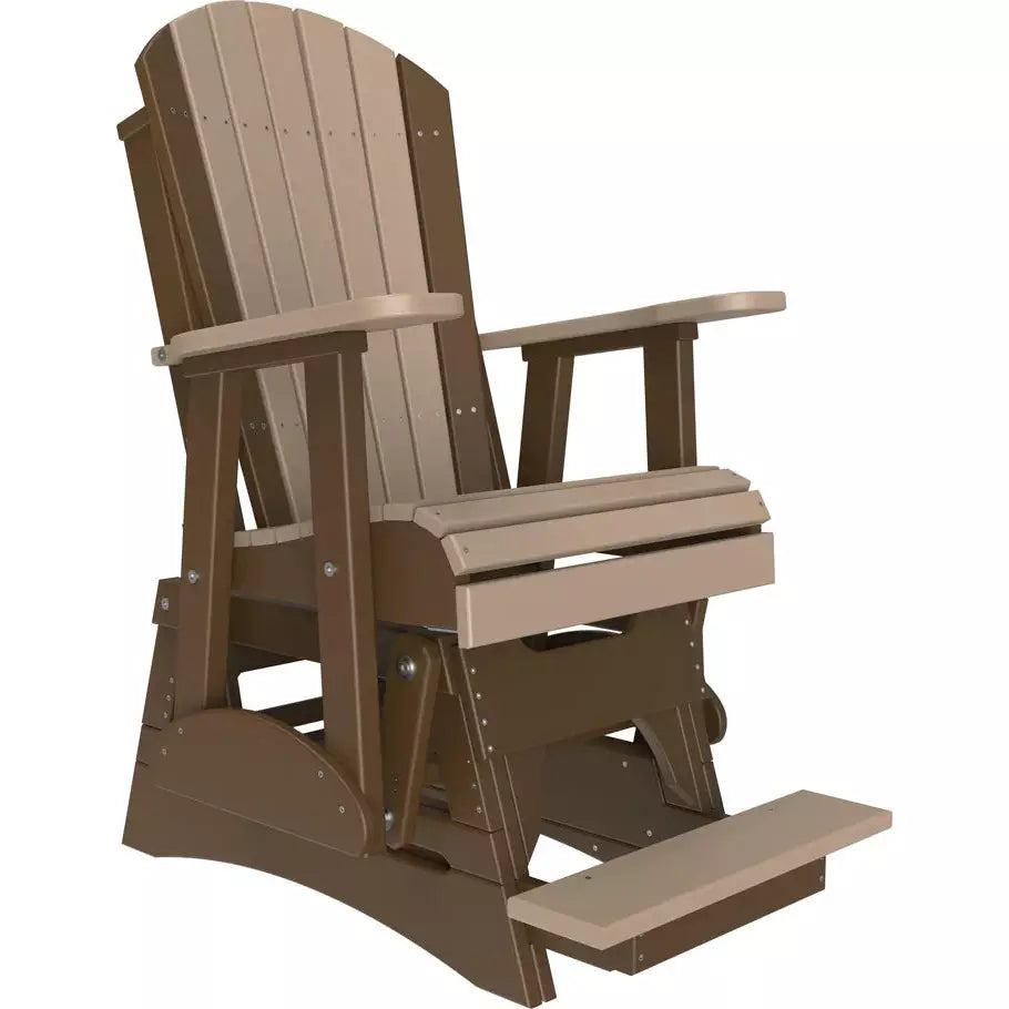 LuxCraft 2' Adirondack Balcony Glider Chair
