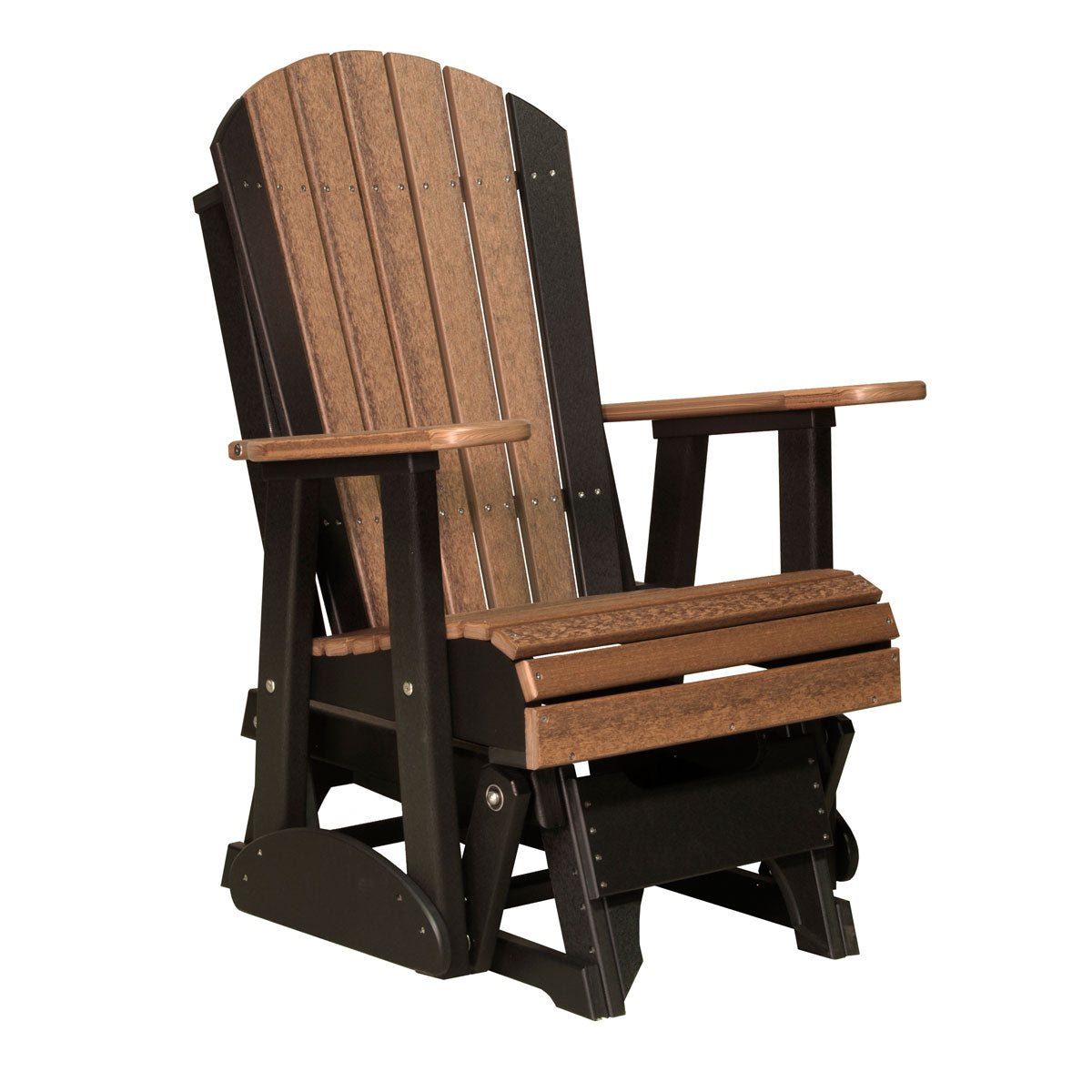 LuxCraft 2' Poly Adirondack Glider Chair