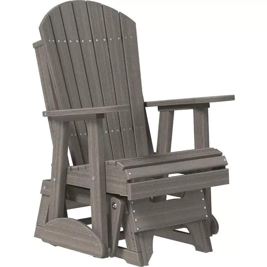 LuxCraft 2' Poly Adirondack Glider Chair