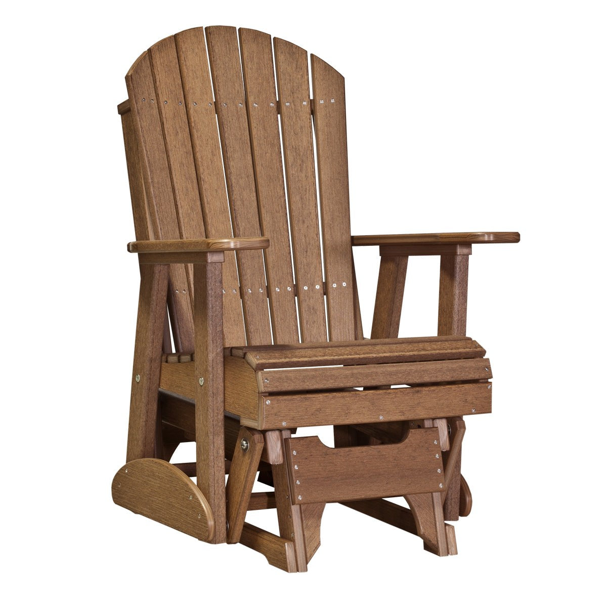 LuxCraft 2' Poly Adirondack Glider Chair