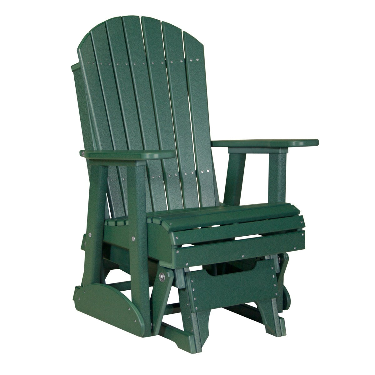 LuxCraft 2' Poly Adirondack Glider Chair
