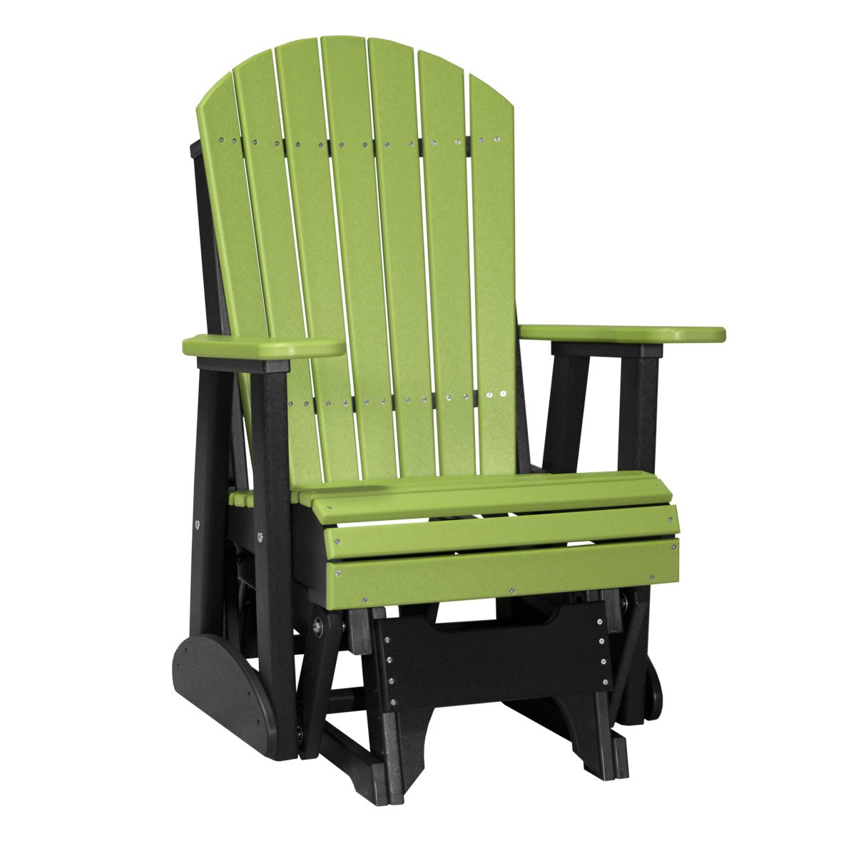 LuxCraft 2' Poly Adirondack Glider Chair