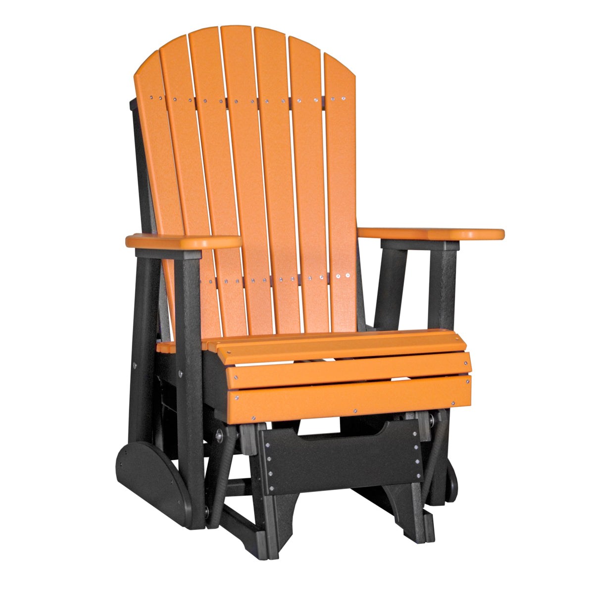 LuxCraft 2' Poly Adirondack Glider Chair
