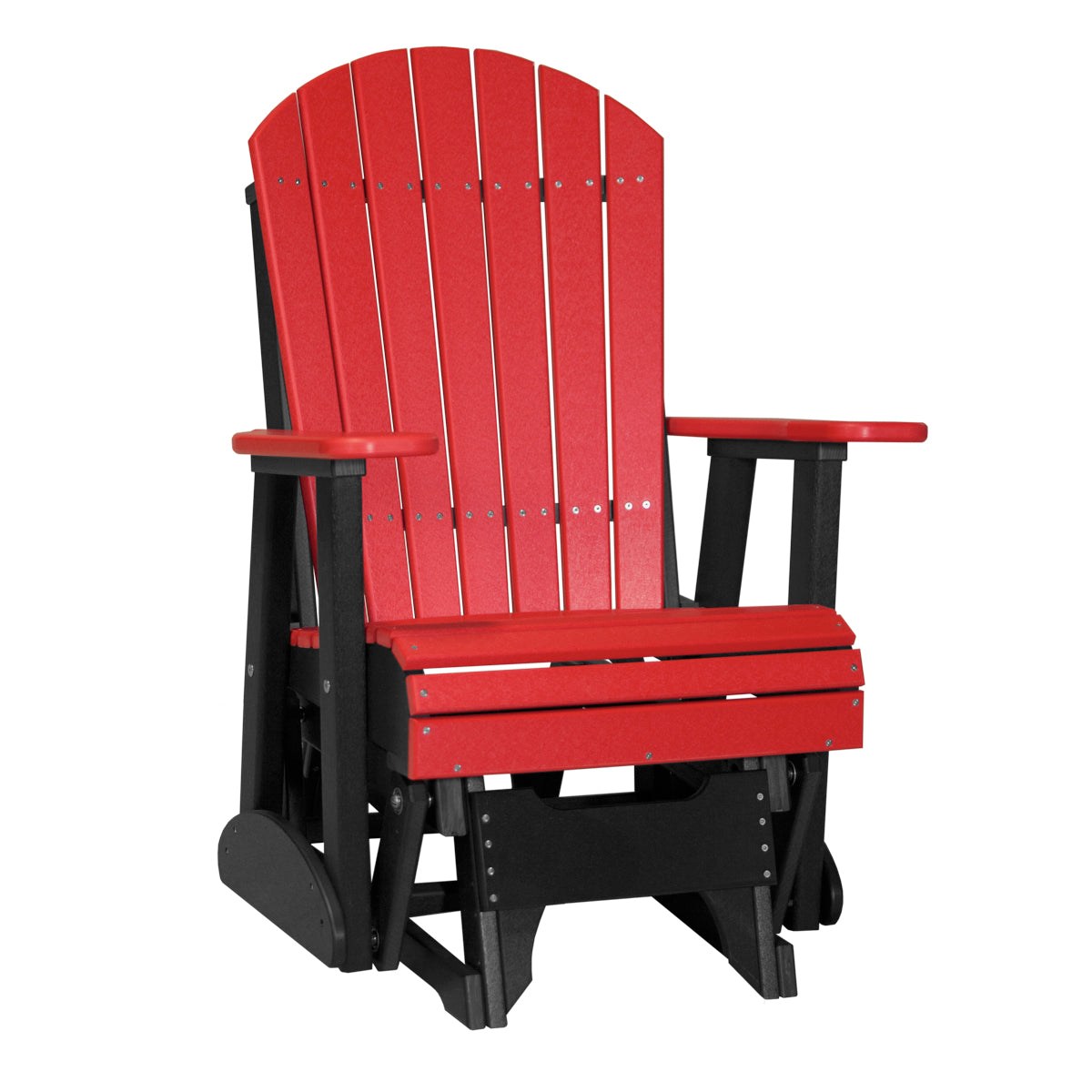 LuxCraft 2' Poly Adirondack Glider Chair