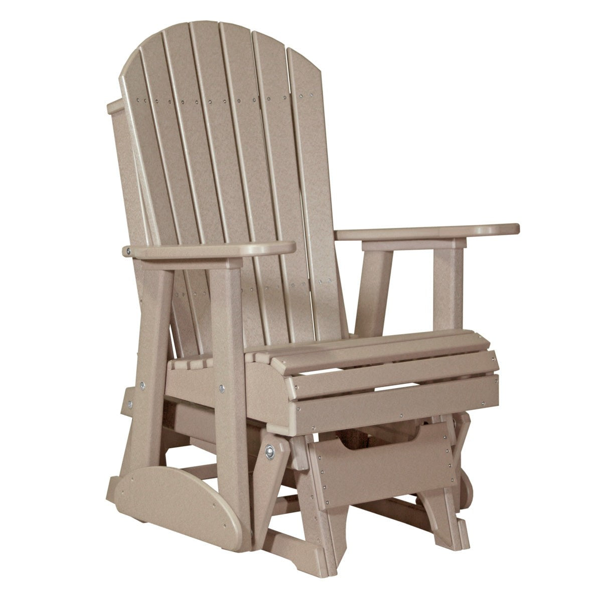 LuxCraft 2' Poly Adirondack Glider Chair