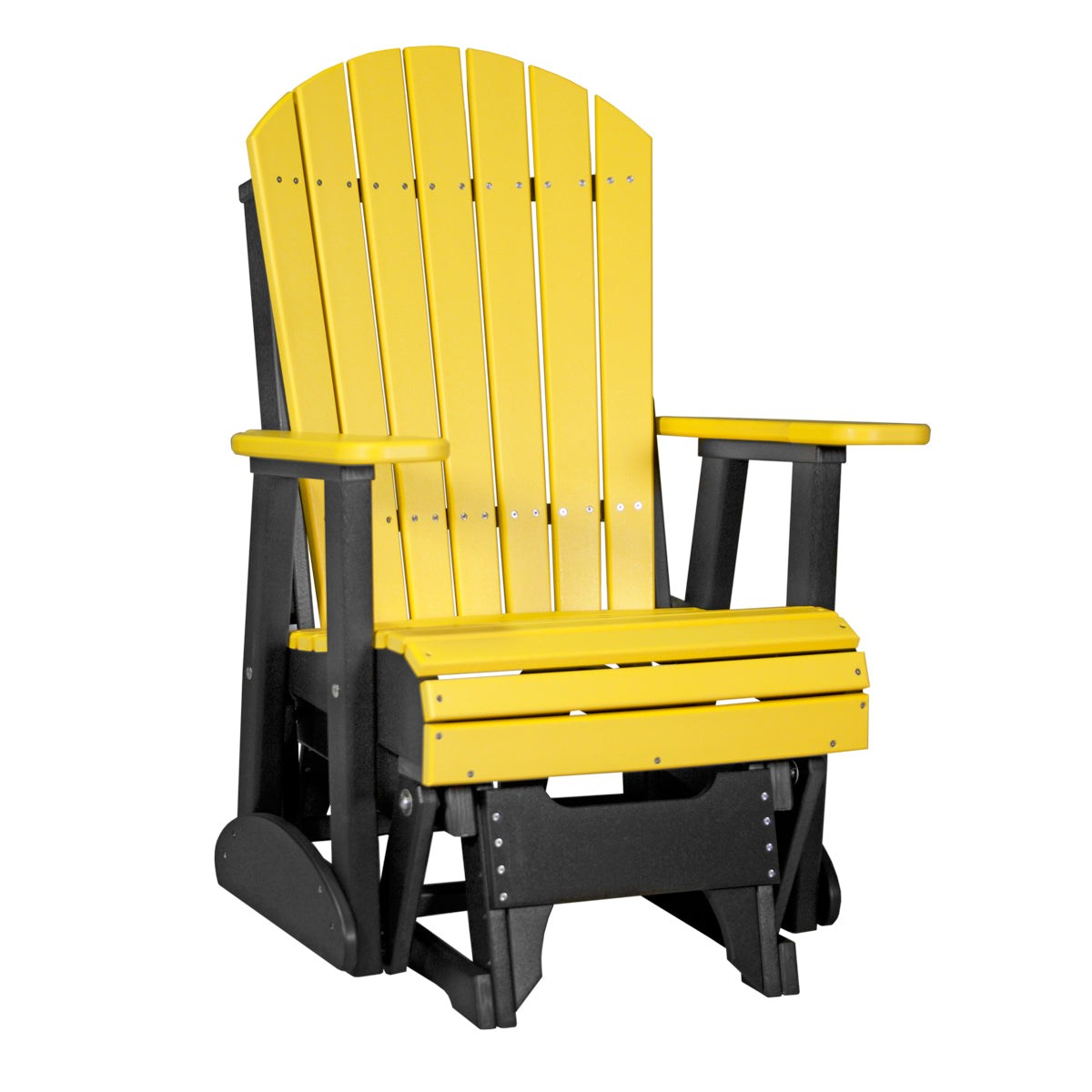 LuxCraft 2' Poly Adirondack Glider Chair