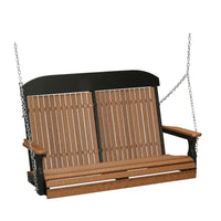 Thumbnail for LuxCraft 4' Classic Highback Poly Porch Swing