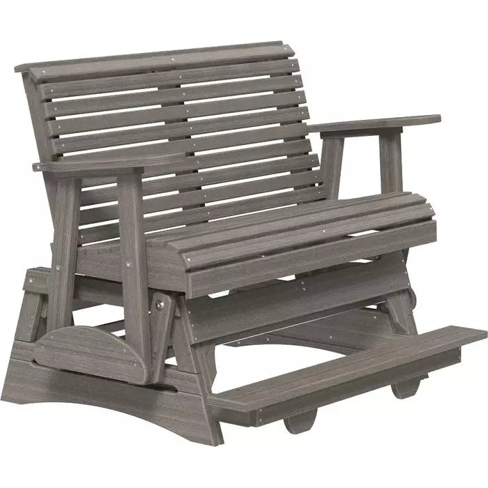 LuxCraft 4' Plain Poly Balcony Glider Chair