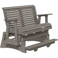 Thumbnail for LuxCraft 4' Plain Poly Balcony Glider Chair