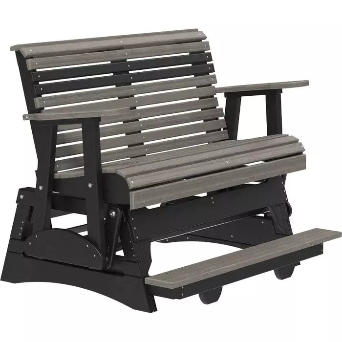 LuxCraft 4' Plain Poly Balcony Glider Chair