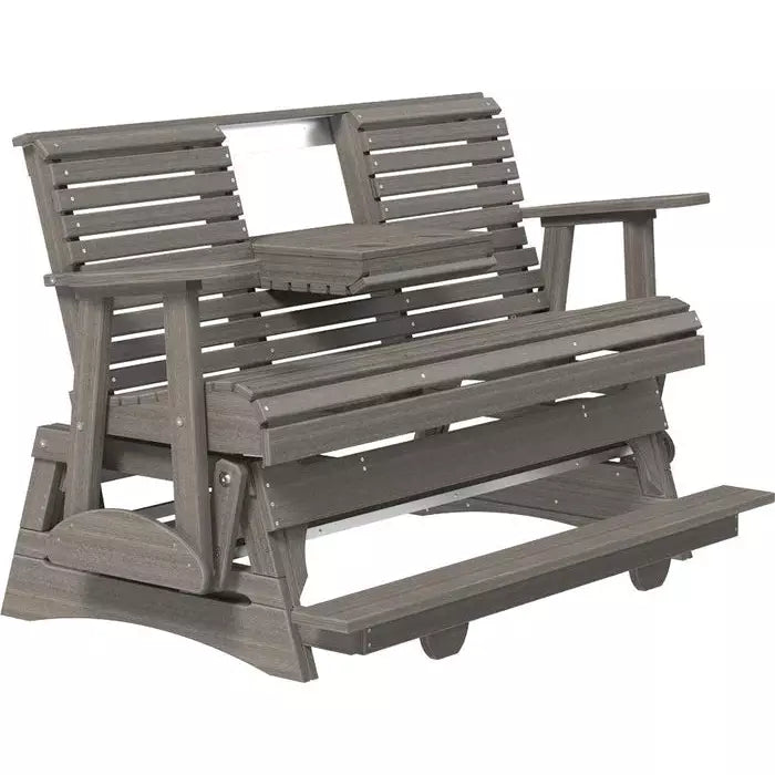 LuxCraft 5' Plain Poly Balcony Glider Chair