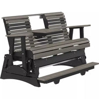 Thumbnail for LuxCraft 5' Plain Poly Balcony Glider Chair