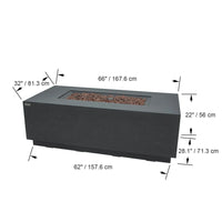 Thumbnail for Elementi Andes Fire Table w/ Internal Propane Tank Holder OFG309