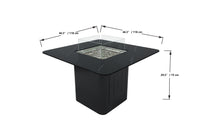 Thumbnail for Elementi Plus Brugge Marble Porcelain Fire Pit Dining Table