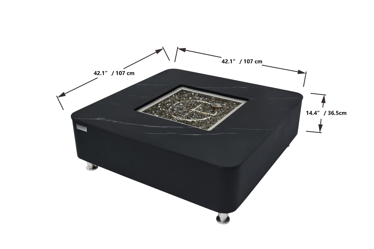 Elementi Plus Copenhagen Square Fire Table