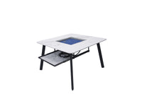 Thumbnail for Elementi Plus Helsinki Marble Porcelain Fire Pit Dining Table