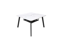 Thumbnail for Elementi Plus Helsinki Marble Porcelain Fire Pit Dining Table
