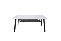 Thumbnail for Elementi Plus Oslo Marble Porcelain Fire Pit Dining Table