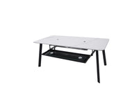 Thumbnail for Elementi Plus Oslo Marble Porcelain Fire Pit Dining Table