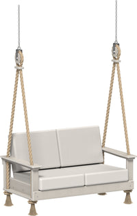 Thumbnail for LuxCraft Recycled Plastic Lanai Deep Seating Loveseat Swing