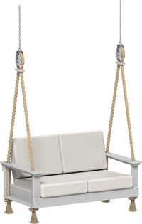 Thumbnail for LuxCraft Recycled Plastic Lanai Deep Seating Loveseat Swing