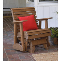 Thumbnail for LuxCraft 2' Plain Rollback Poly Glider Chair