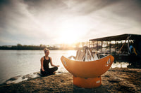Thumbnail for Fire Pit Art Namaste Fire Pit