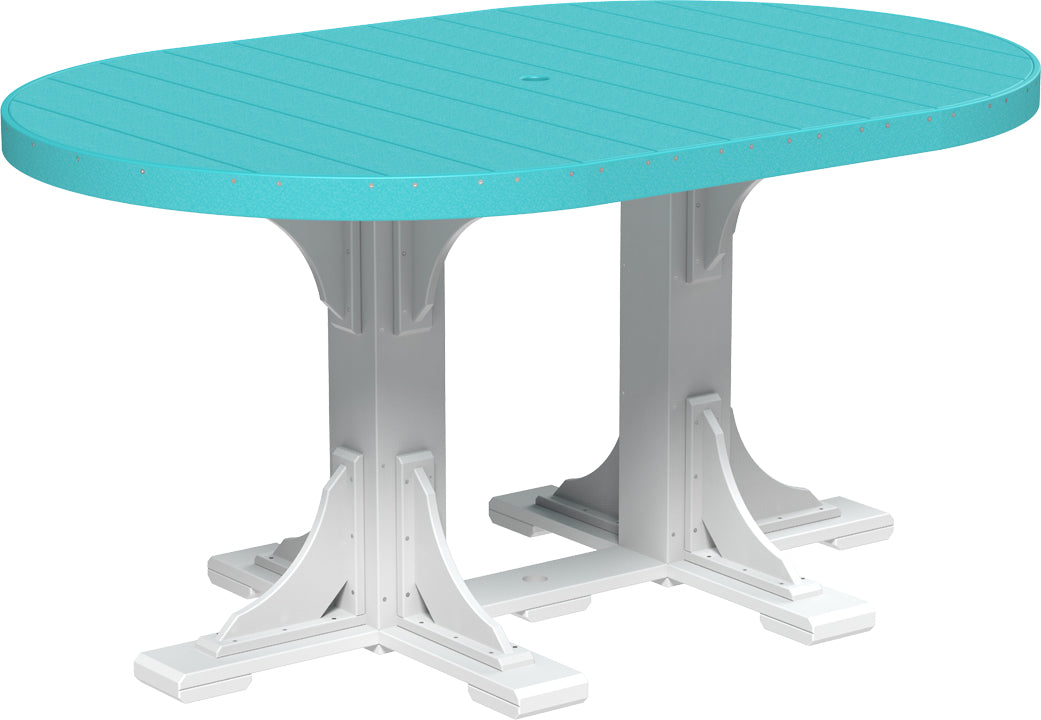 LuxCraft 4' x 6' Oval Table (Dining, Counter, and Bar Height Available)