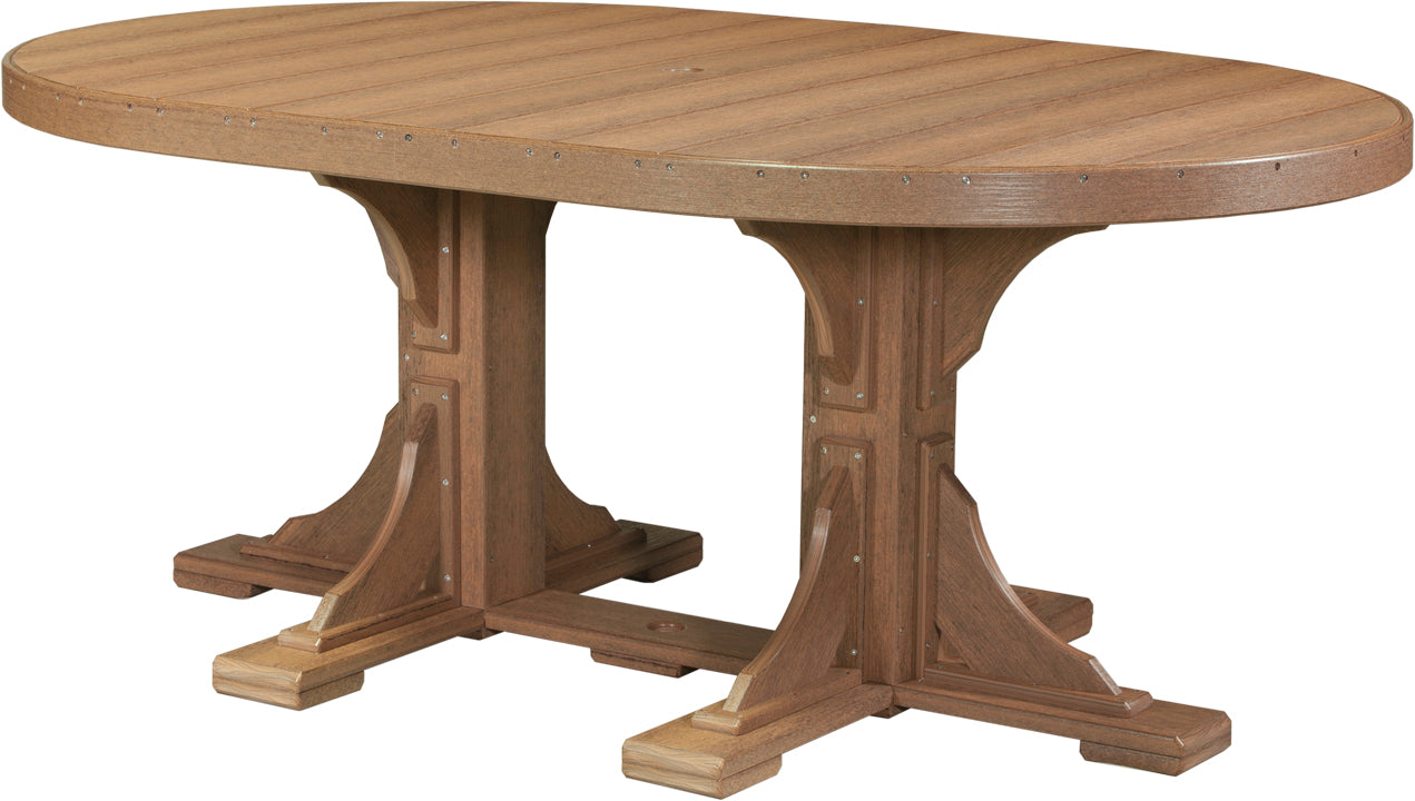 LuxCraft 4' x 6' Oval Table (Dining, Counter, and Bar Height Available)