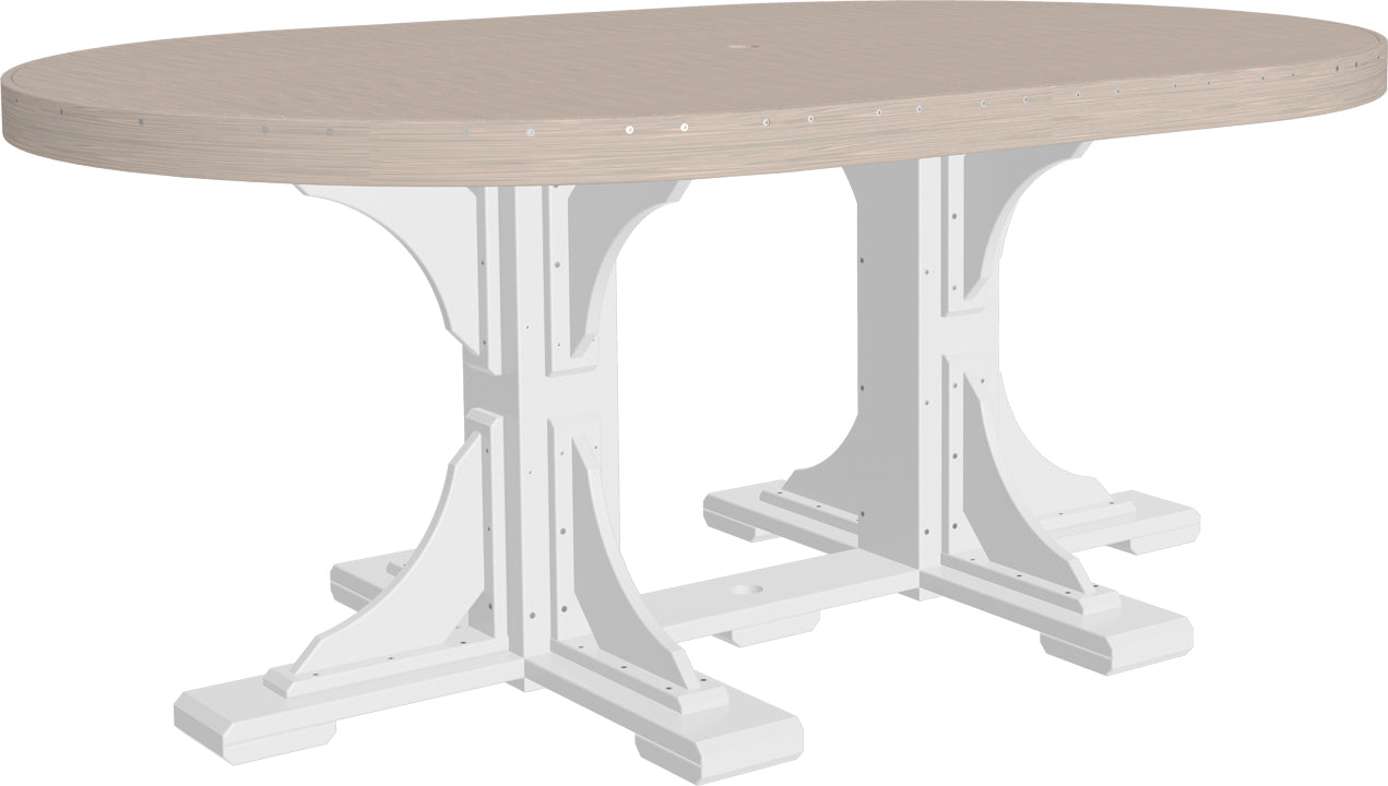 LuxCraft 4' x 6' Oval Table (Dining, Counter, and Bar Height Available)