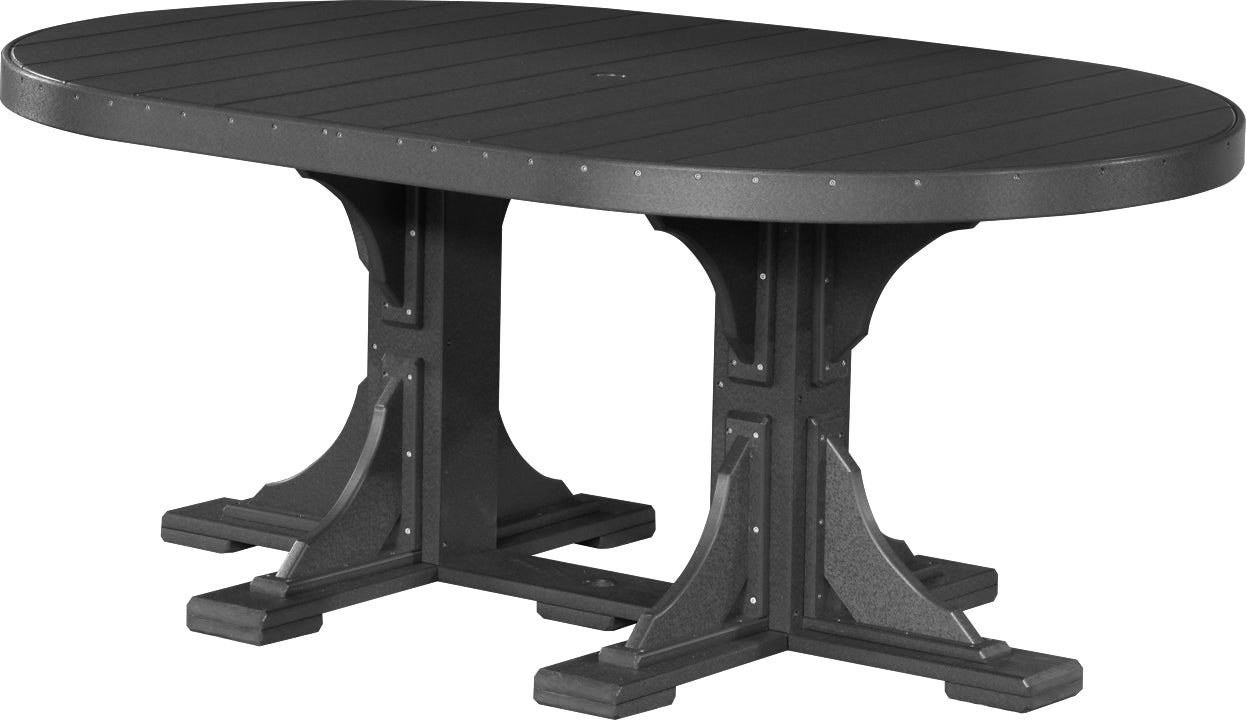 LuxCraft 4' x 6' Oval Table (Dining, Counter, and Bar Height Available)