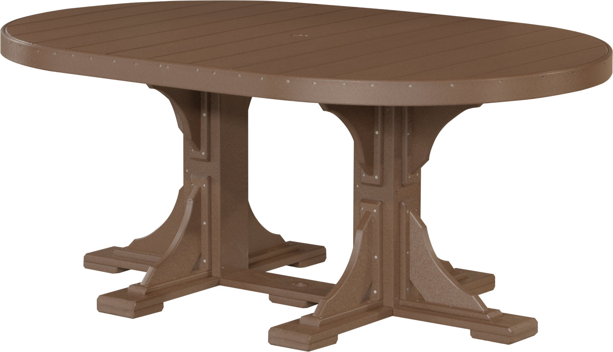 LuxCraft 4' x 6' Oval Table (Dining, Counter, and Bar Height Available)
