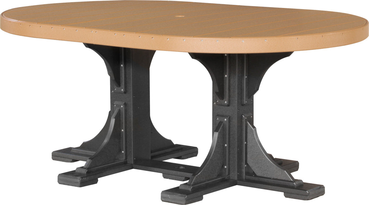 LuxCraft 4' x 6' Oval Table (Dining, Counter, and Bar Height Available)