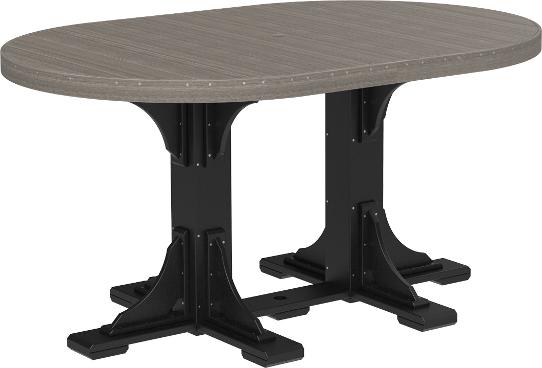LuxCraft 4' x 6' Oval Table (Dining, Counter, and Bar Height Available)