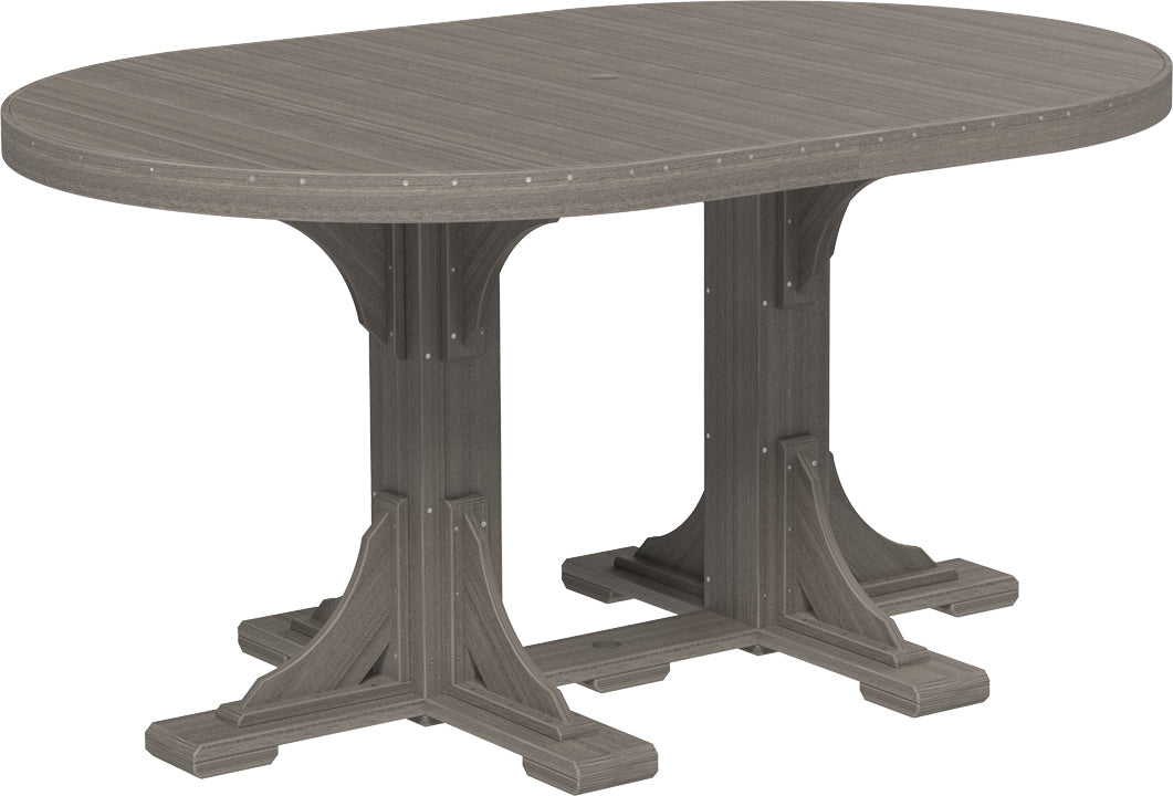 LuxCraft 4' x 6' Oval Table (Dining, Counter, and Bar Height Available)