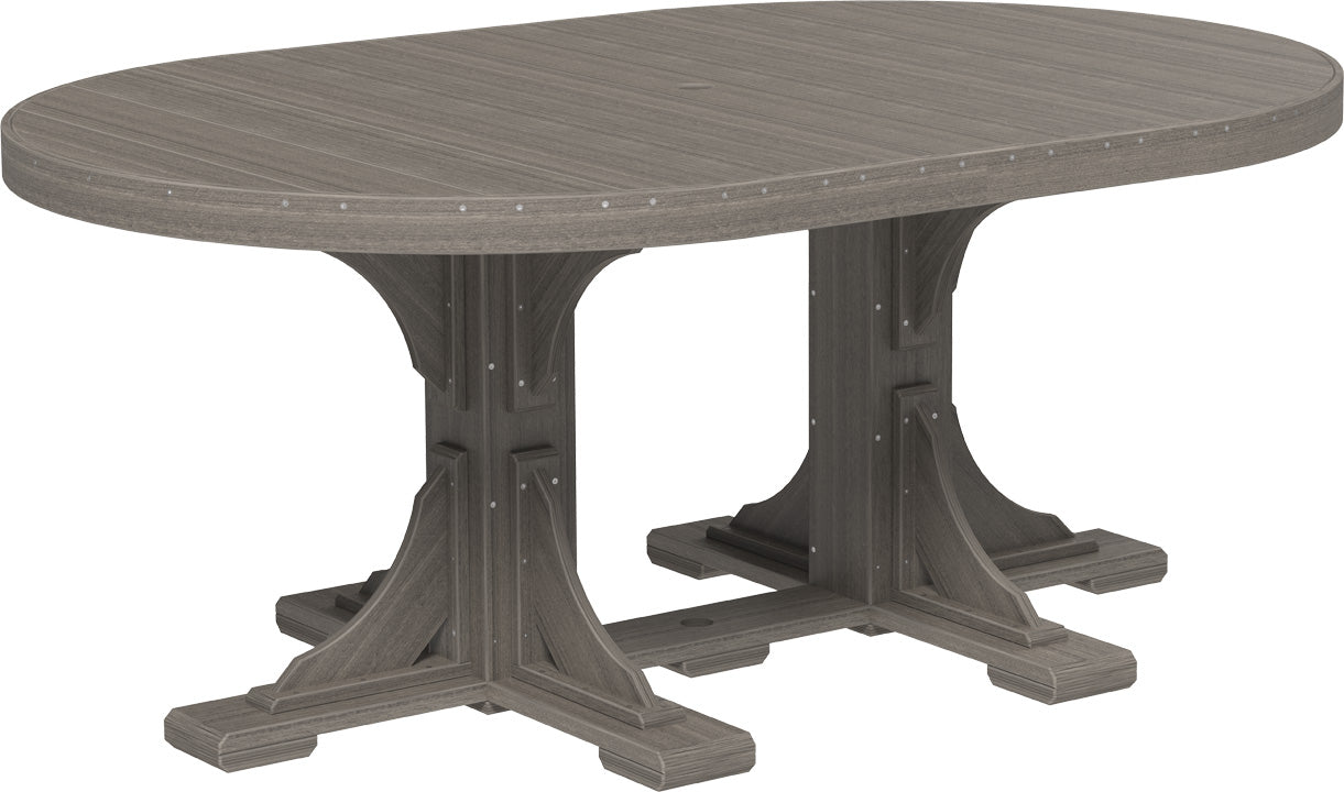 LuxCraft 4' x 6' Oval Table (Dining, Counter, and Bar Height Available)