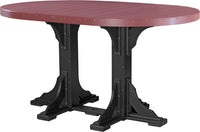 Thumbnail for LuxCraft 4' x 6' Oval Table (Dining, Counter, and Bar Height Available)
