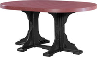 Thumbnail for LuxCraft 4' x 6' Oval Table (Dining, Counter, and Bar Height Available)